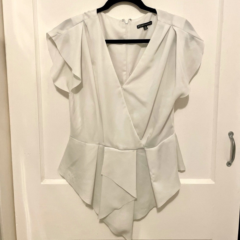 White adrianna papell blouse